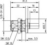N female panel crimp